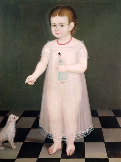 Young Girl with a Doll, 1838 by José María Estrada